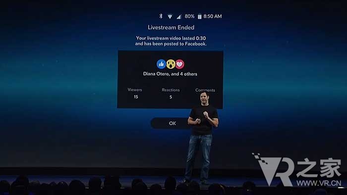 VR游戏直播上线 Facebook全面对接GearVR