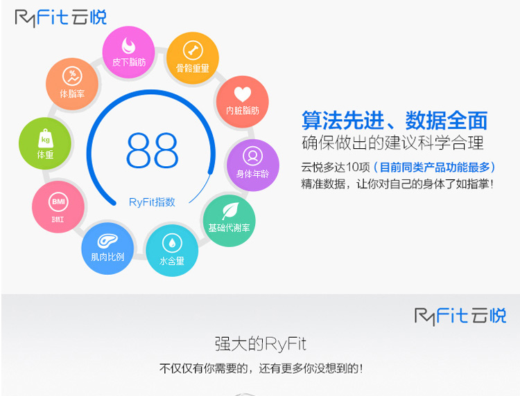 魅族 RyFit 智能体质分析仪