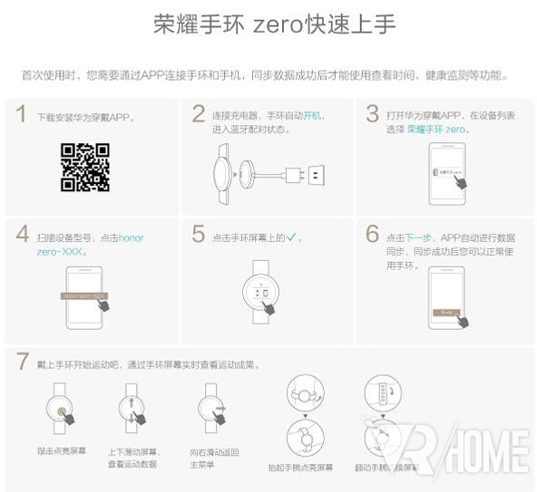 华为（HUAWEI）荣耀手环zero